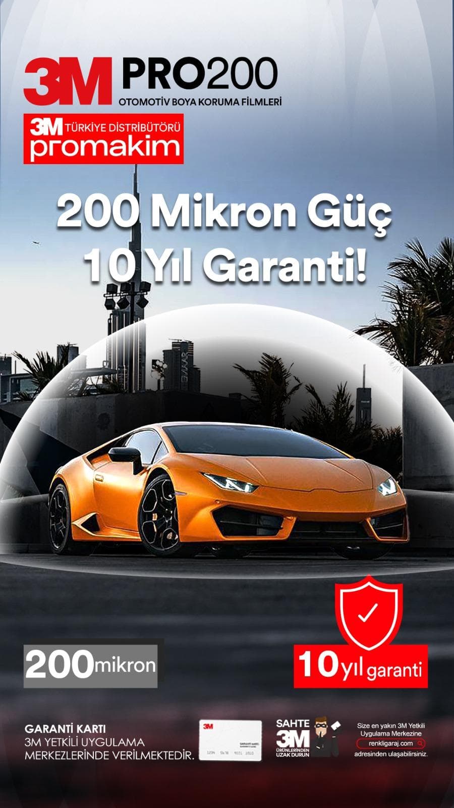 3M Pro Series 200 (Pro 2000) Boya Koruma Filmi PPF Silifke - premium TPU film, AVŞARLILAR 3M Mersin